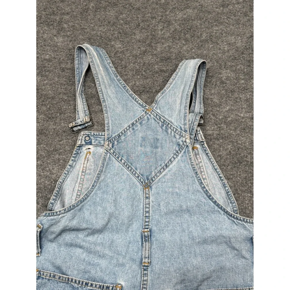 Vintage‎ Esprit EDC Denim Shortalls Light Wash Cotton Overalls 90s Women Medium